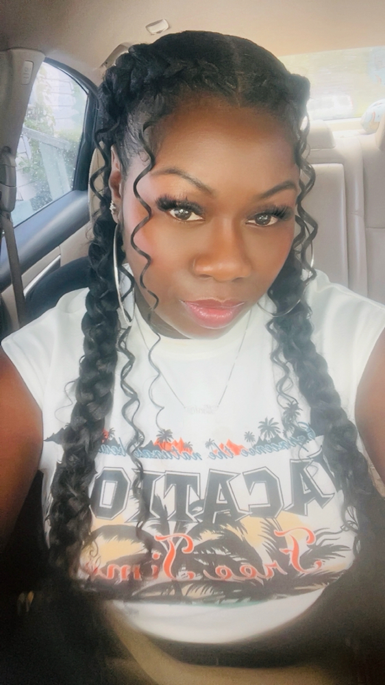Two Cornrow Braids at Styles by Lena in Mobile, AL