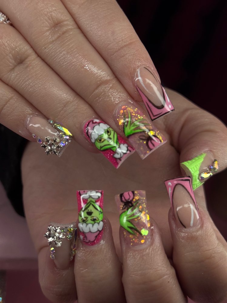 acrylic full set long