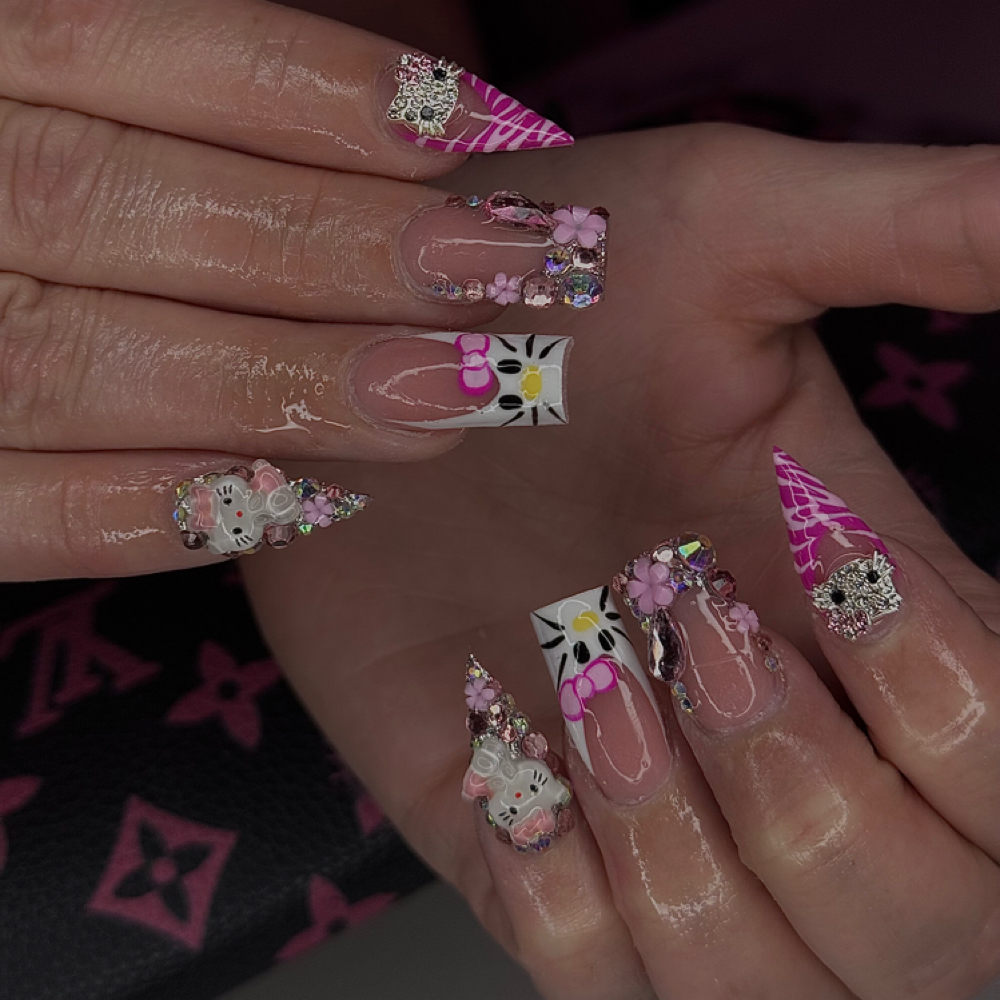 medium full set fill with add ons