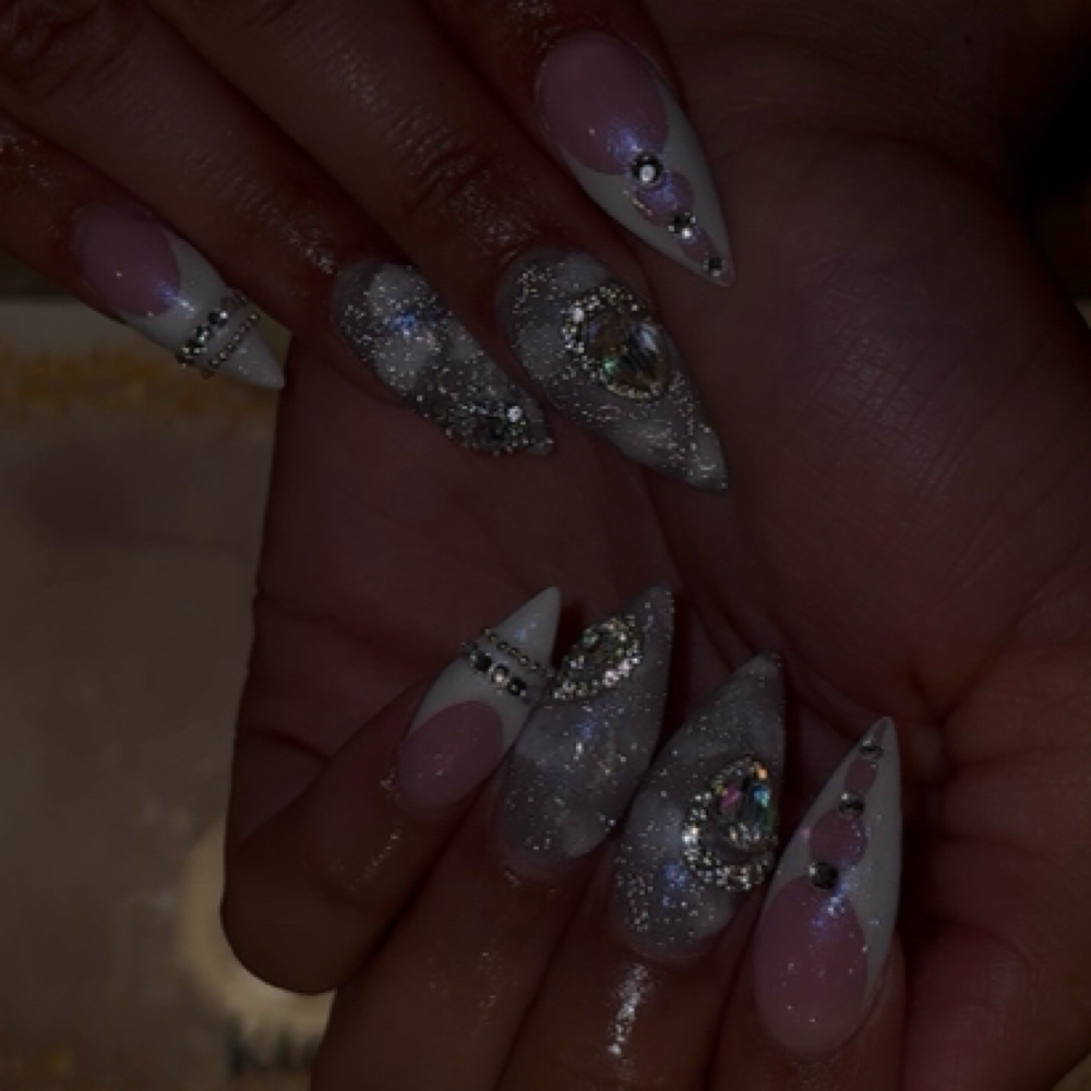 Bling (per nail) at Klawed by Kenn in Marion, IN