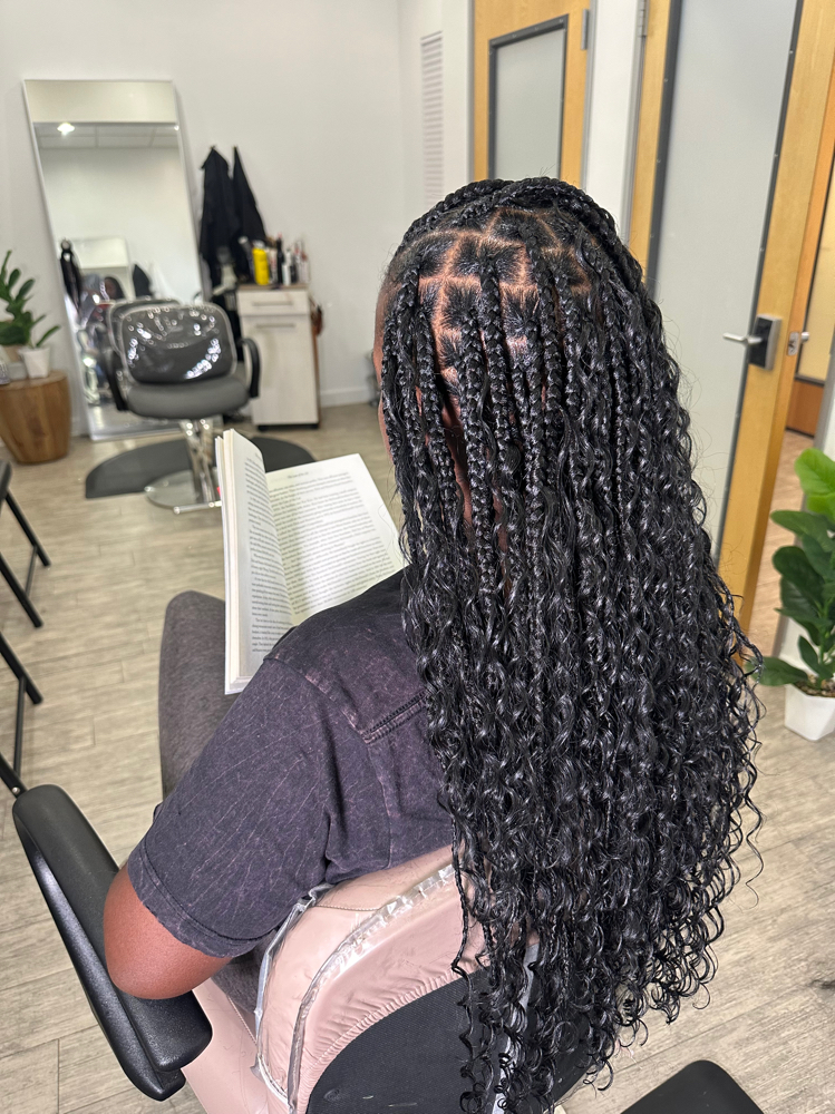 Boho Hair add On To Braids at Ashley Nicole Hair in Dallas, TX
