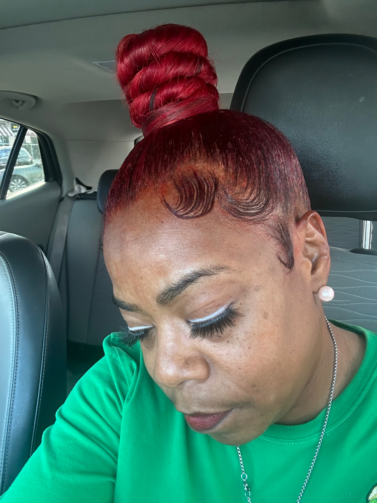 Ponytail ice cream bun