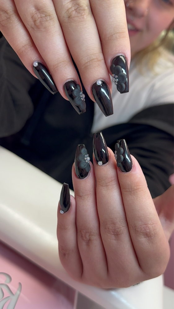 Full set long gel one color