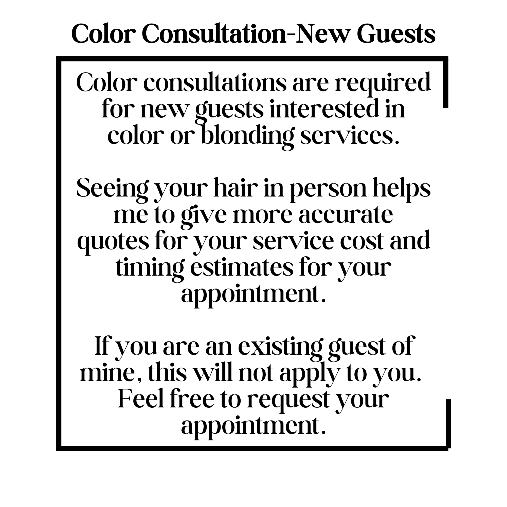 Color Consultation-New Guests at Teresa Uptown Hair in Beavercreek, OH