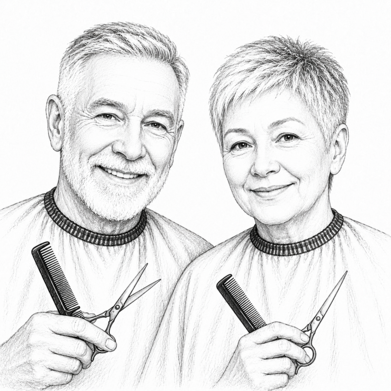 Senior Cut at Dusti's Speakeasy Salon in Rensselaer, IN