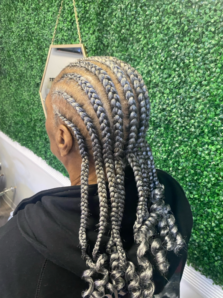 Basic CornrowsW/added Hair