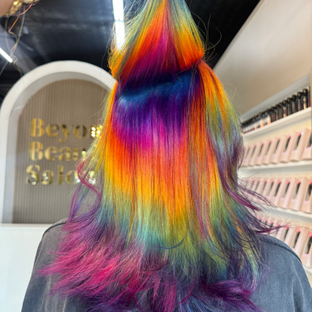 Rainbow Prism Hair at Glammedbynatt in Tonawanda, NY
