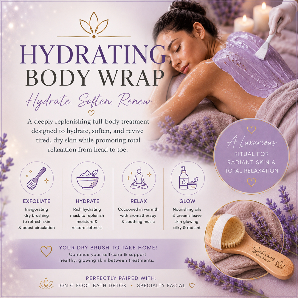 Hydrating Body Wrap at Sabrina’s Spa Shop in Spring Hill, FL