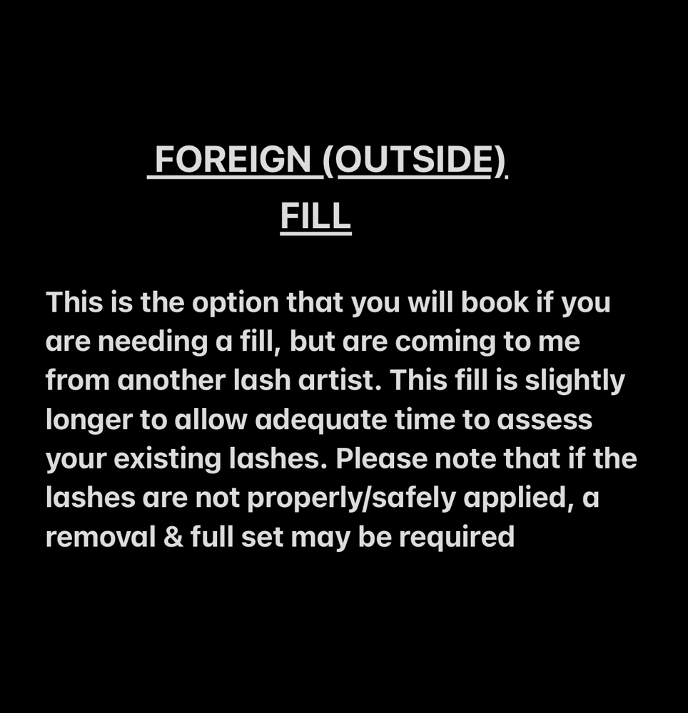 Foreign (Outside) Refill at Created By Minaa in Richwood, TX