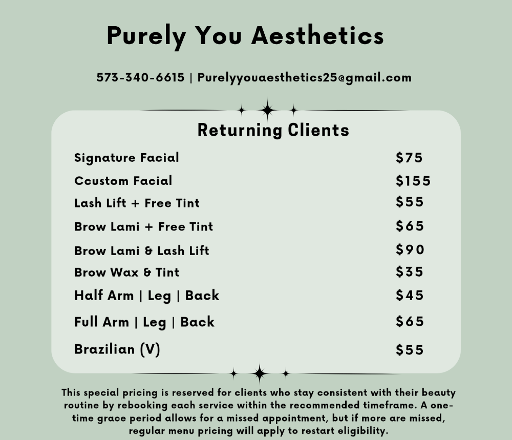Returning Client Menu