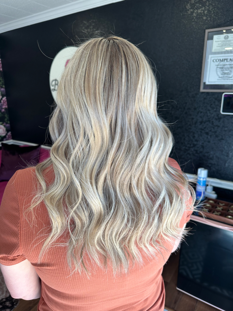 Full Highlight & Root Touch Up at Hair&NailsbyHay in Angleton, TX