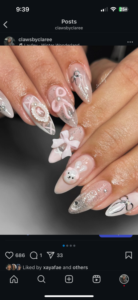 ♡ *INFILL* Gel Extensions at Clawsbyclaree LLC in Bolingbrook, IL