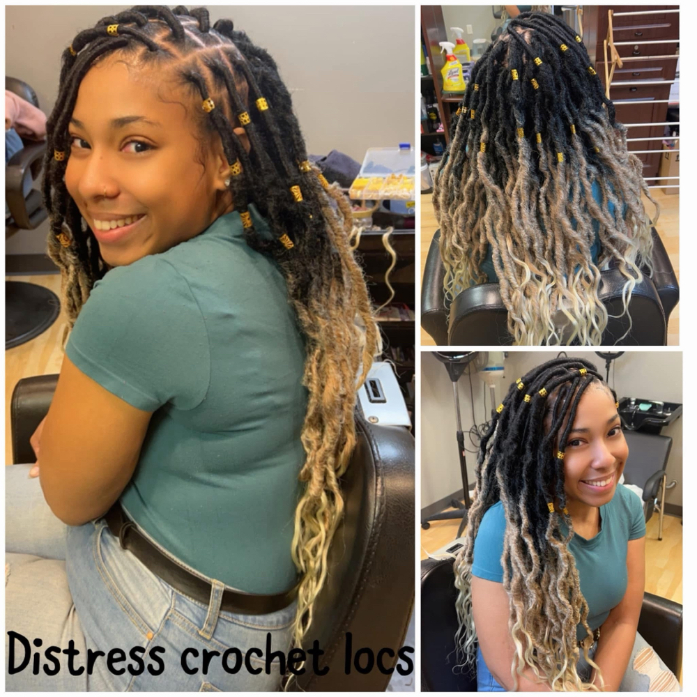 Destressed Locs Crochet Method at DeeplyRootedSalon in Iowa City, IA
