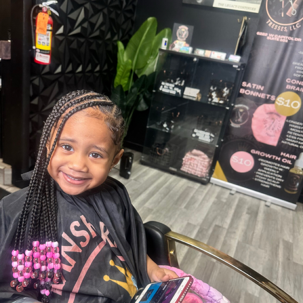 Kid Lemon Braids (under 5) at Transforming Tresses in Milwaukee, WI