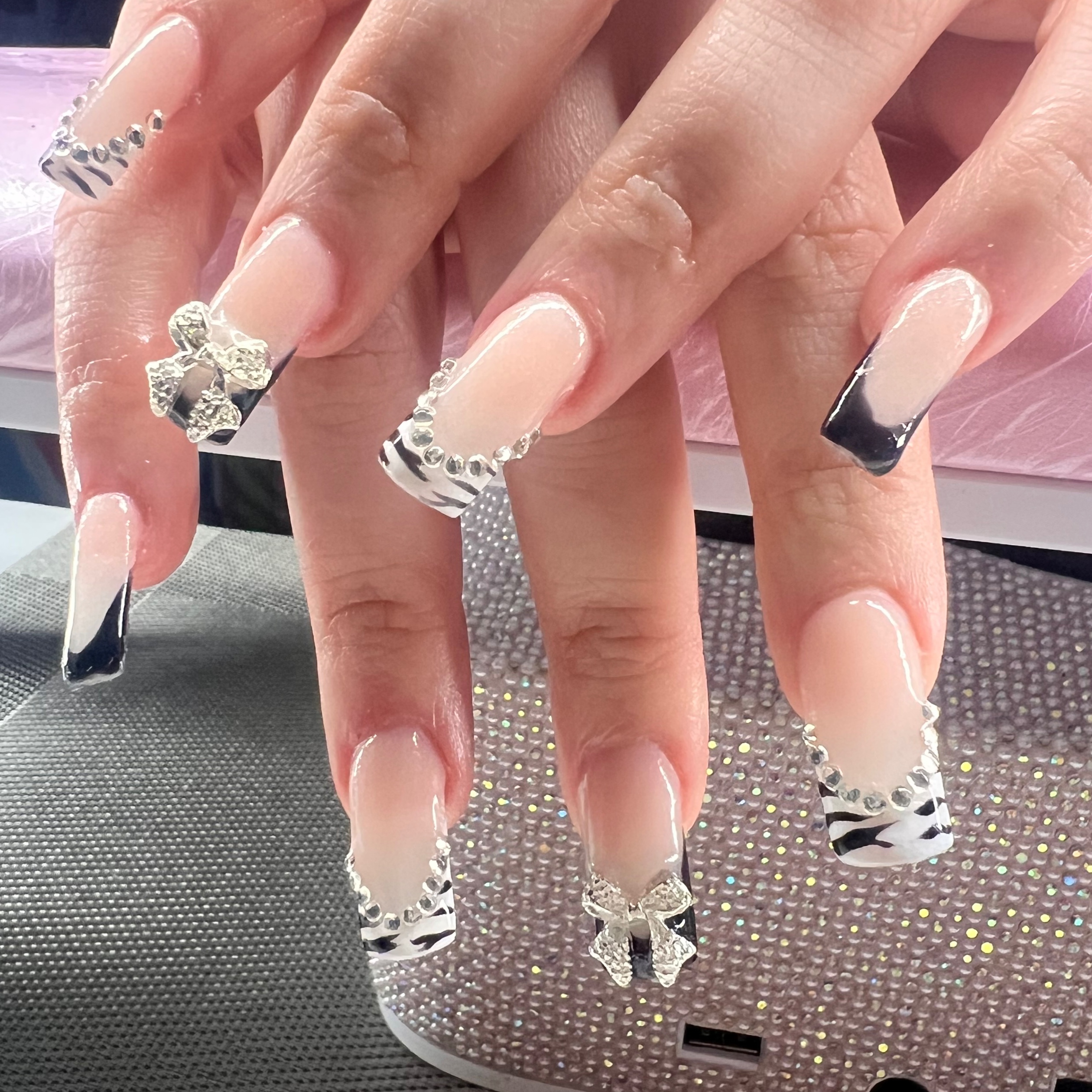 Medium Acrylic Full set at Nailz By Angi3 in Greenville, NC