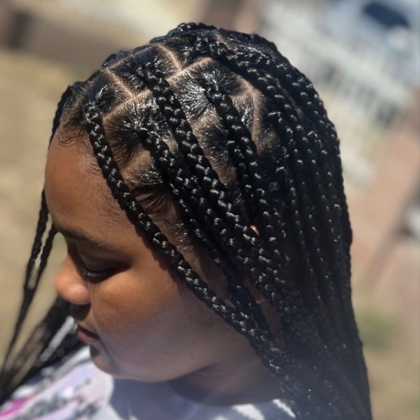 Princess Knotless Braids ( 5–10yr) at Sweeetfacee in Long Beach, CA