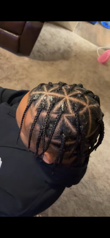 Triangle Part Braids for boys