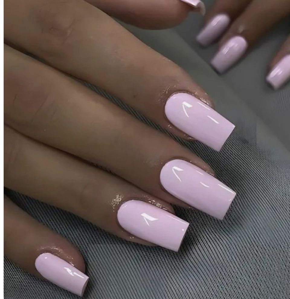 Med Solid Color Nails