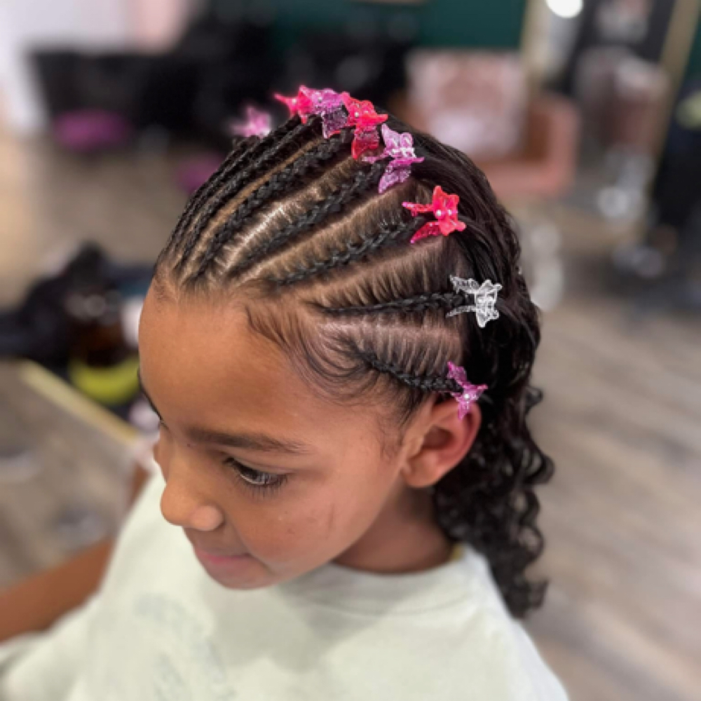 Half Up & Half Down Braids at MODA Beauty Bar in Danville, KY