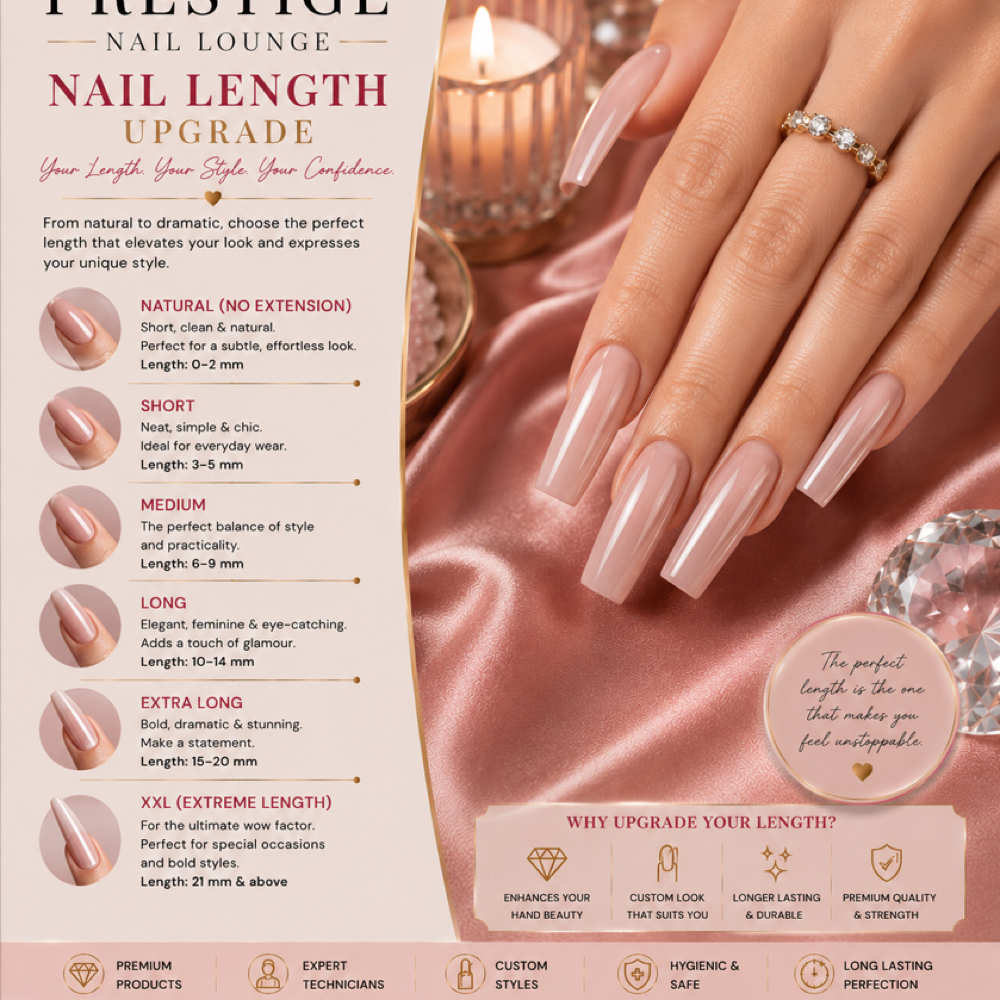 Length Upgrade at Prestige Nail Lounge LLC in Chattanooga, TN