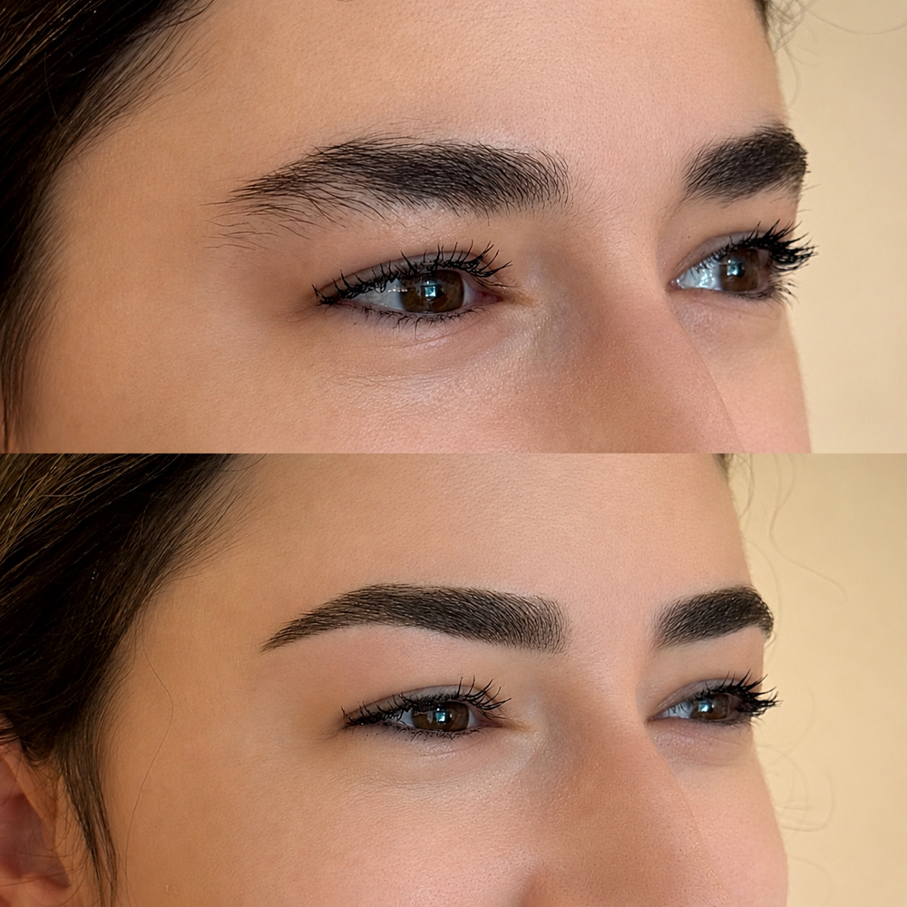 Brow Tattoo first session at Cassandra McKenna Beauty in Clifton Park, NY