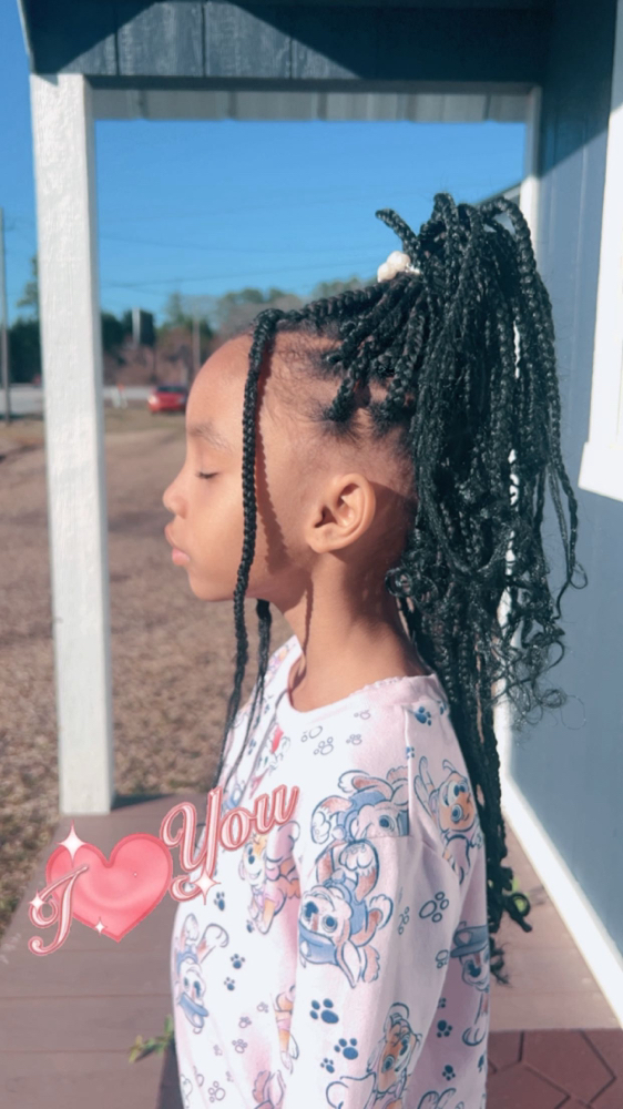 Small Kids Box Braids (no Hair Prov