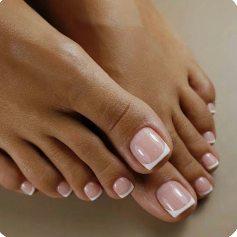 Pedicure at Aura Nail Studio in Costa Mesa, CA