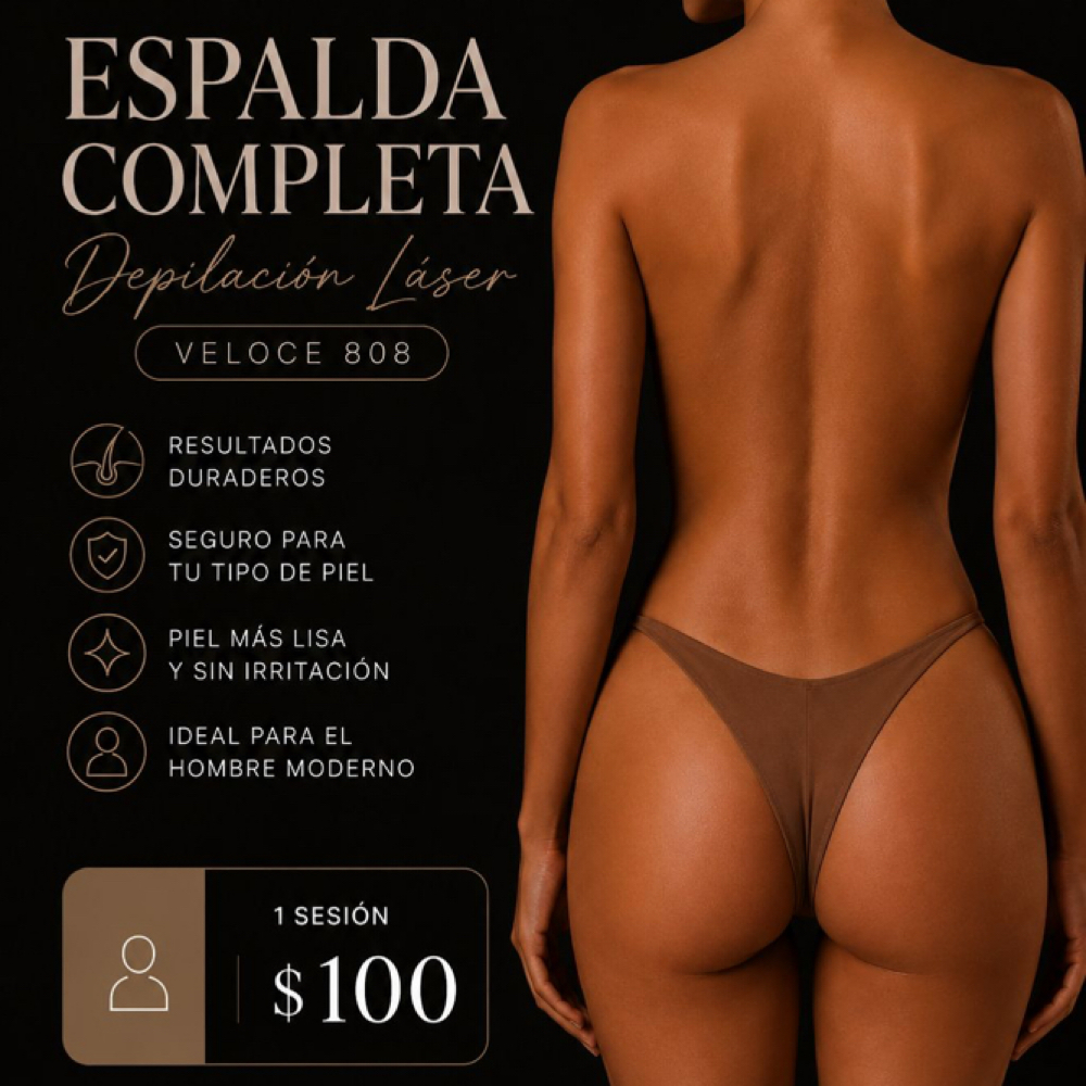 Espalda completa laser at Dermaglower Beauty Studio LLC in Bronx, NY