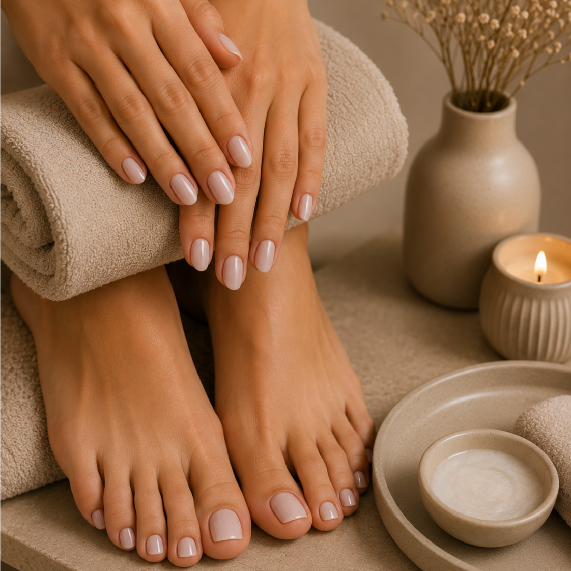 Mani + Pedi at Natural Hair Center in Aventura, FL