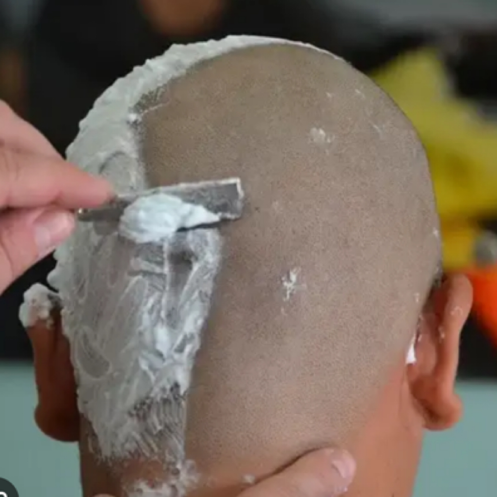 Head Shave at Beard Daddy Barber in Colorado Springs, CO