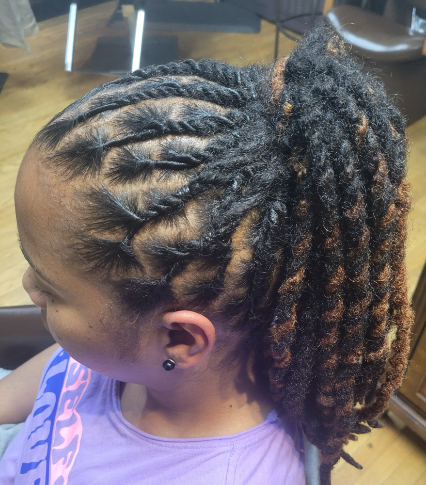 Loc Two Strand Twist STYLED at Royal Roots Natural Hair Salon Studio in Bowie, MD