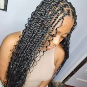 Medium Boho Twist Braids at Hollywood Soul Salon Ouchlesshairbraiding in San Diego, CA