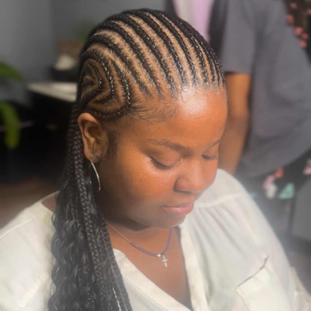 Small Feedins w/design at HairByZhordanReignn in Smyrna, TN
