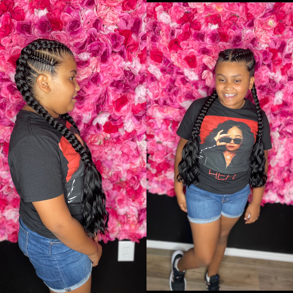 2 Braids W/ Small Stitch 12 & Under