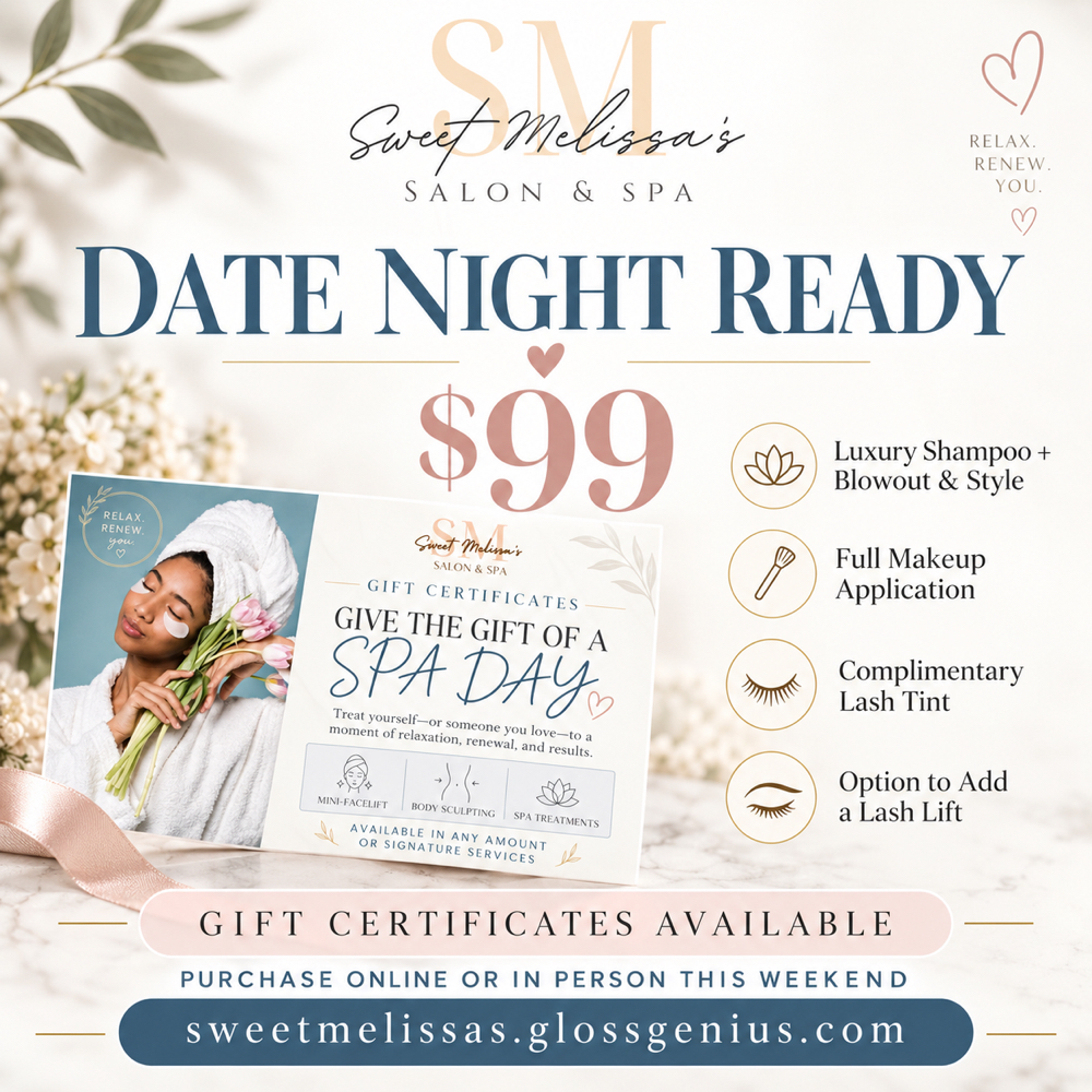 Date Night $99 at Sweet Melissa’s Salon & Spa in Weiser, ID
