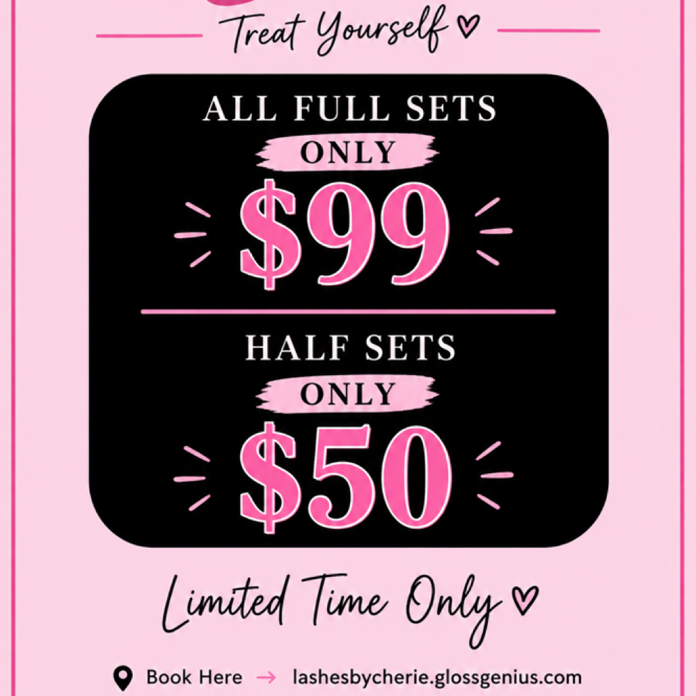 Lash Extension SALE at Lashes & PMU by Cherie in Morristown, TN