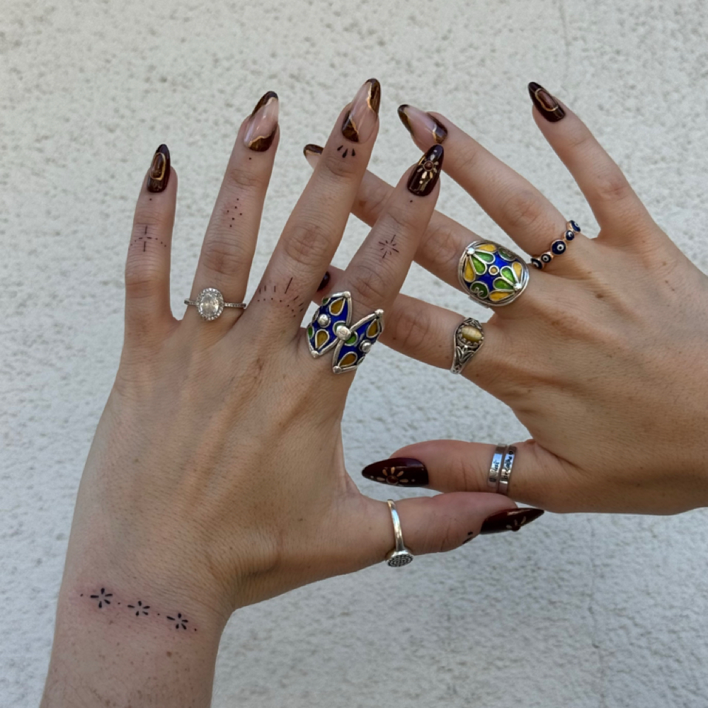 HAND TATTOOS WITH @maliaasonn at DAZEY AESTHETIC COLLECTIVE in Phoenix, AZ