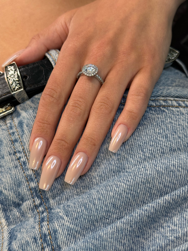 Hard gel manicure