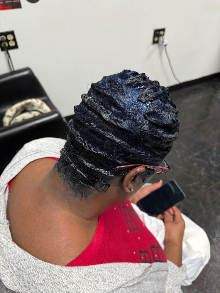 Fingerwaves Relaxed  Hair Only