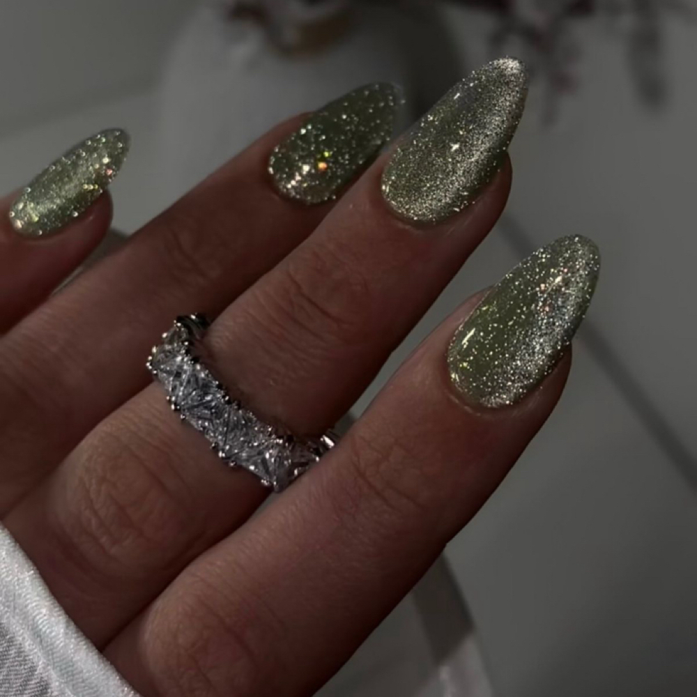 Reflective Glitter at MAYA NAILS & SPA in Nashville, TN