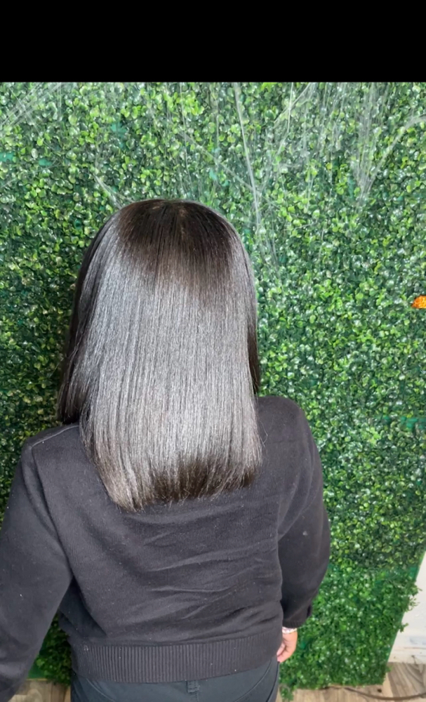 Girls Silk Press & Curl(Age 7-12)