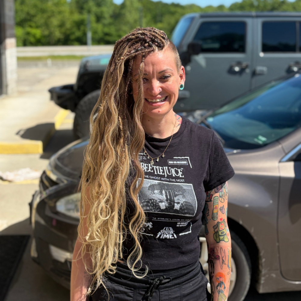 DE Locs/Braid-in Extension Install at Simply Snatched in Nevada, MO