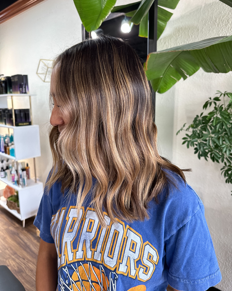 Partial Balayage + Gloss