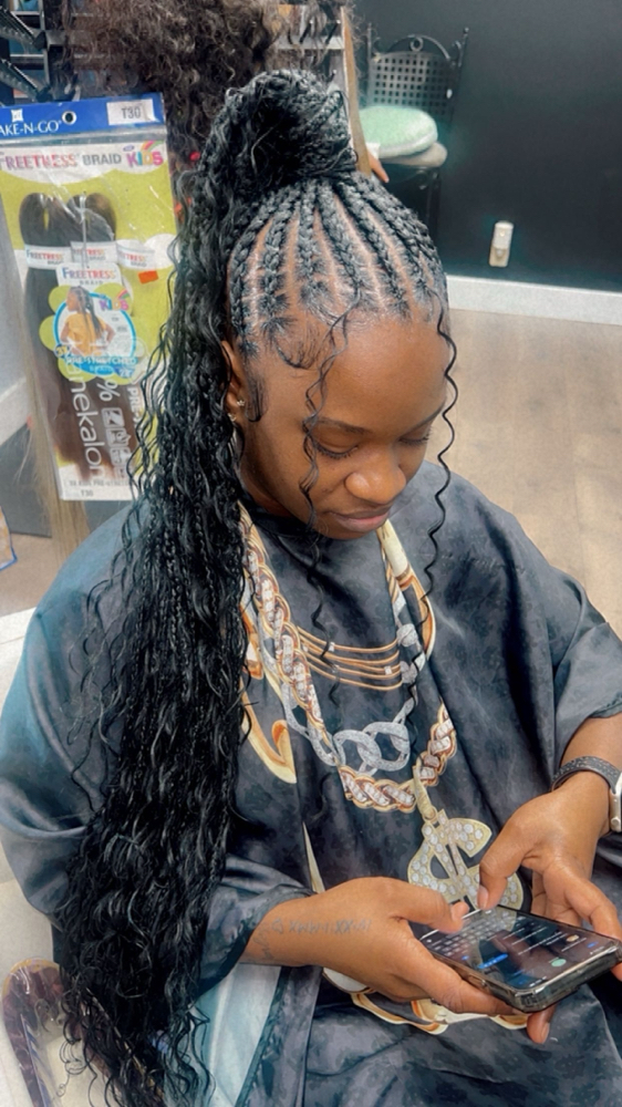 Medium Feed In Ponytail