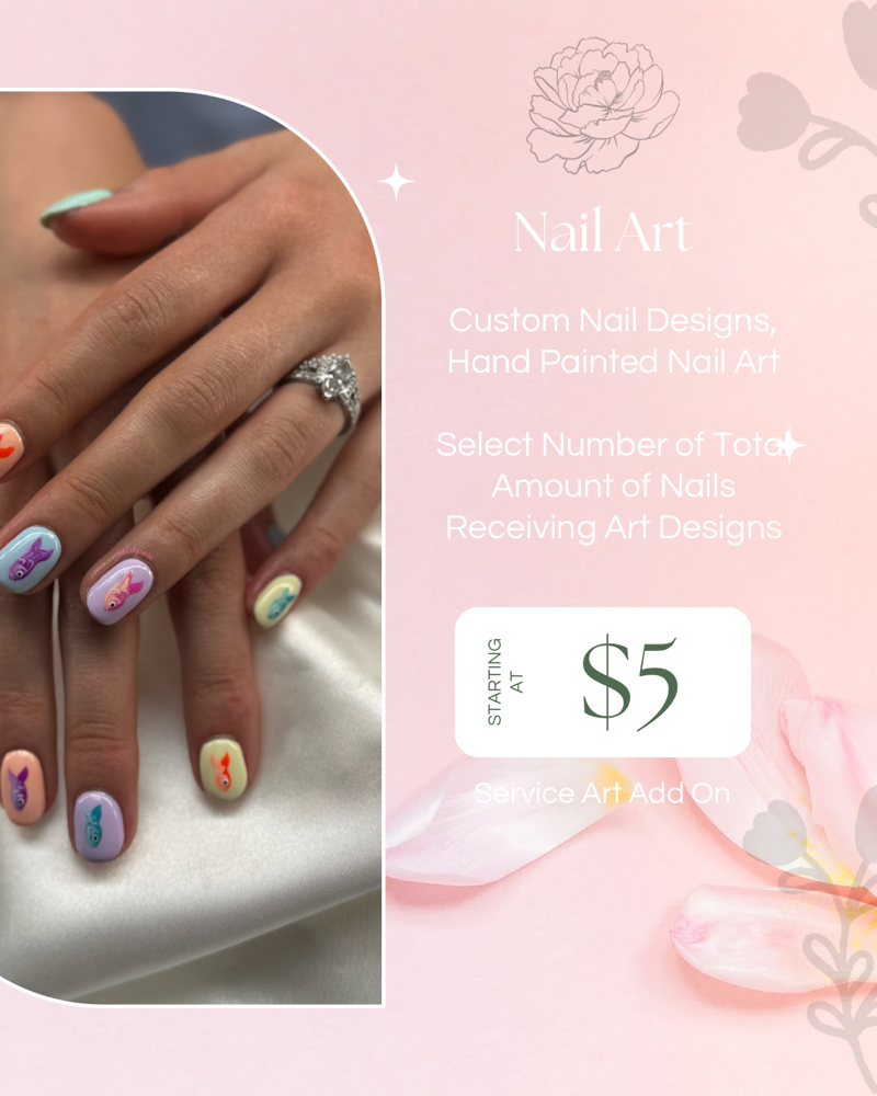 Hand Painted Nail Art