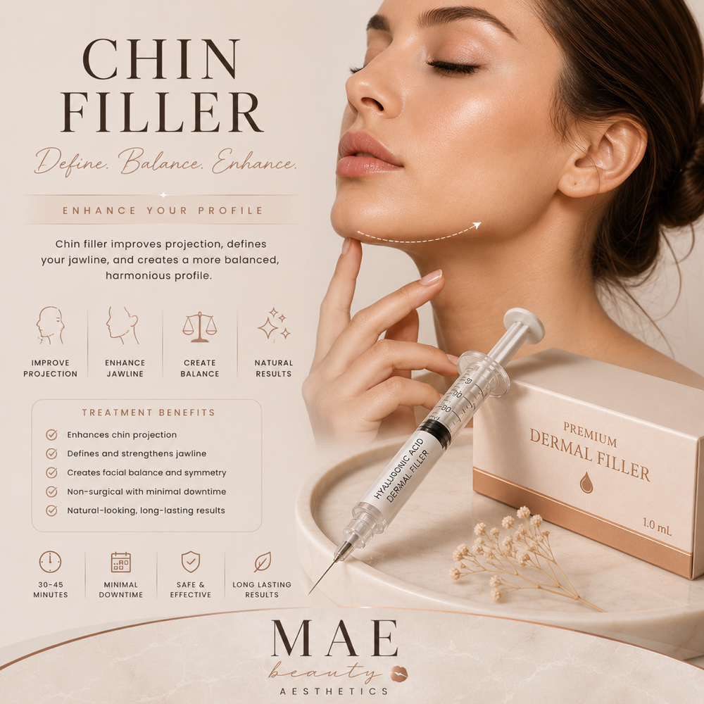 Chin Filler Enhancement at MaeBeauty in Mesquite, TX