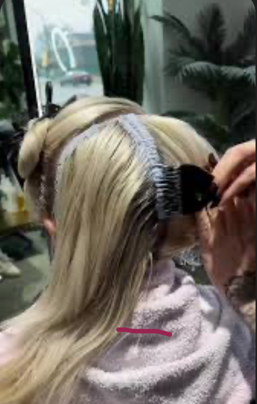 On Scalp Bleach Root Touch Up + Hc