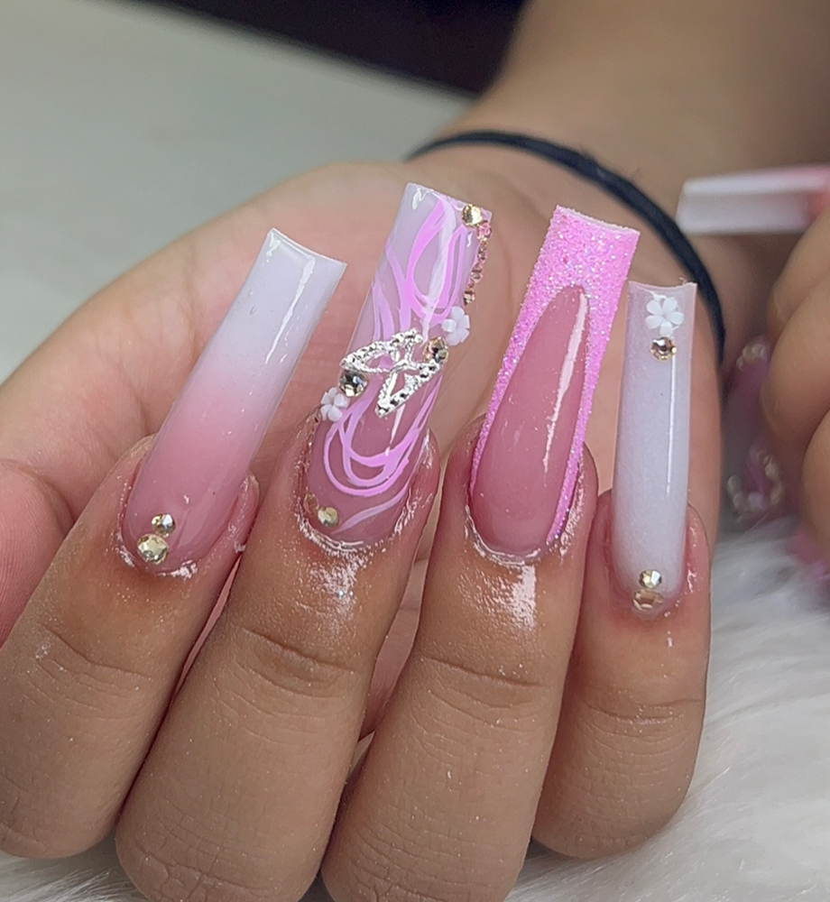 XL Length Acrylic Full set