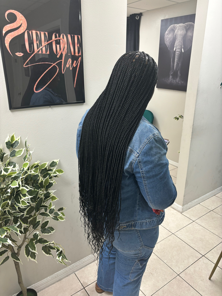 Xtra Long Small Knotless Boho Ends