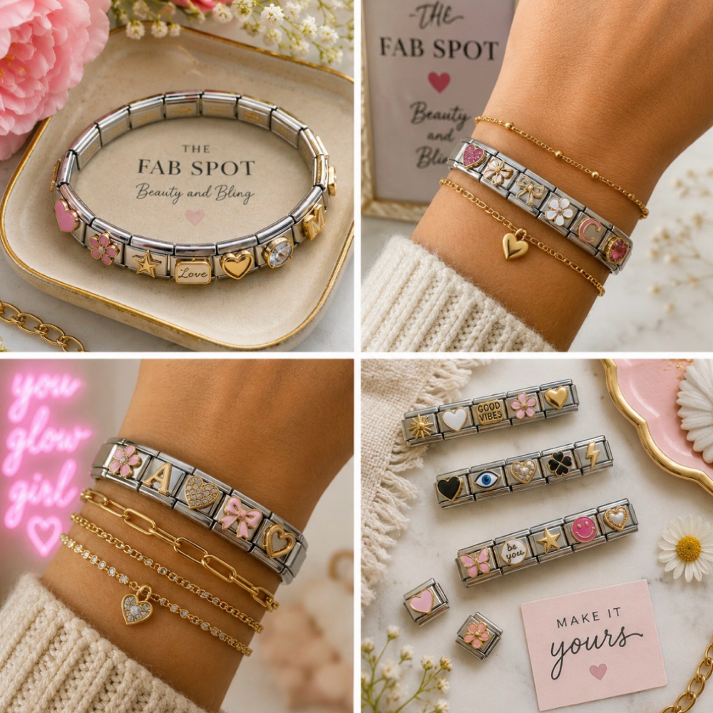 Italain Charm Bracelet at The FAB Spot, Beauty and Bling in West Chester, OH